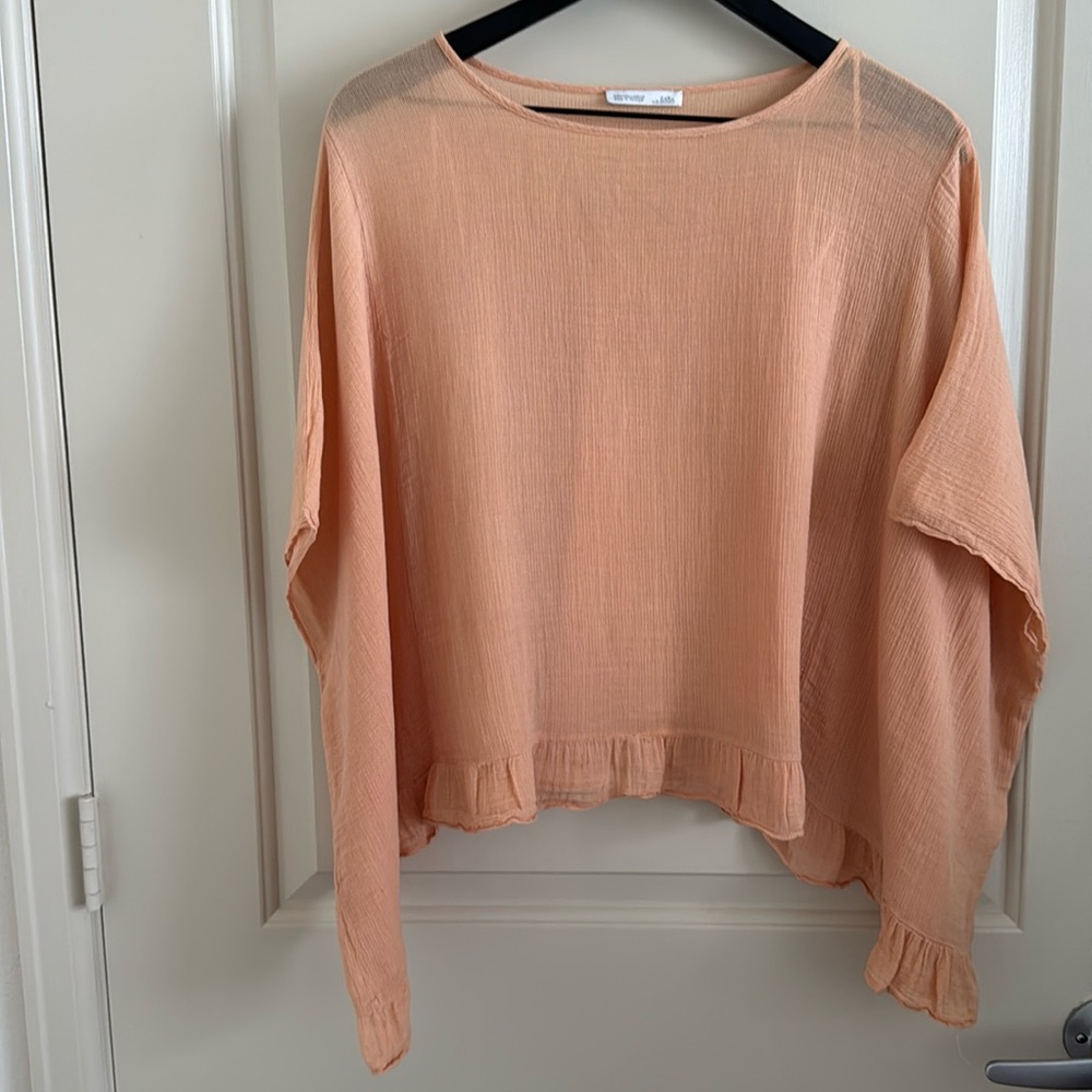 Zara Peach Blouse